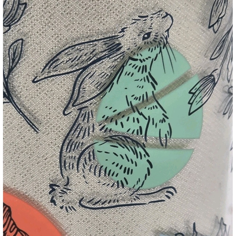 Starbucks 2024 Spring Easter Bunny Glitter Flowers Tumbler 24oz Venti Cup - Picture 2 of 15